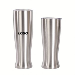 20oz Vacuum Insulated Stainless Steel Tumbler with Lid - <b>Double</b> <b>Wall</b> Travel <b>Mug</b>, Car Cup & Beer <b>Glass</b>, Promotional Gift - Product Image 1