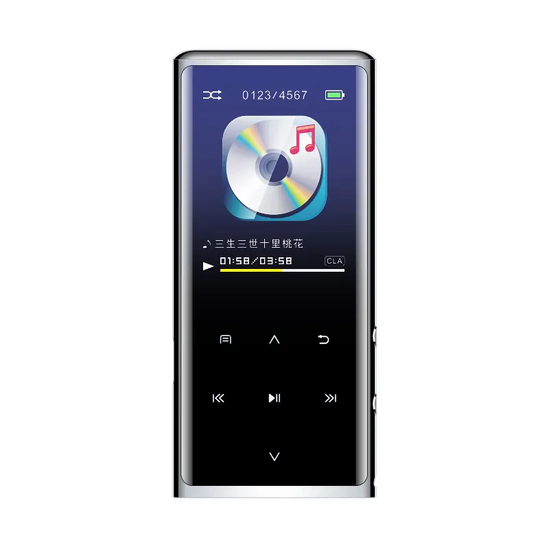 CustomizationJNN M27 חדש עיצוב BT5.0 FM 32GB HiFi Lossless קול MP3 מוסיקה משחק ספורט ריצה MP4 MP3 נגן עם רמקול