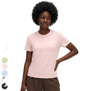 Vêtements de sport décontractés pour femmes, taille européenne et américaine, coupe ajustée, grande taille 3XL, été, tricoté, col rond, manches courtes, 92% - Product Image 2