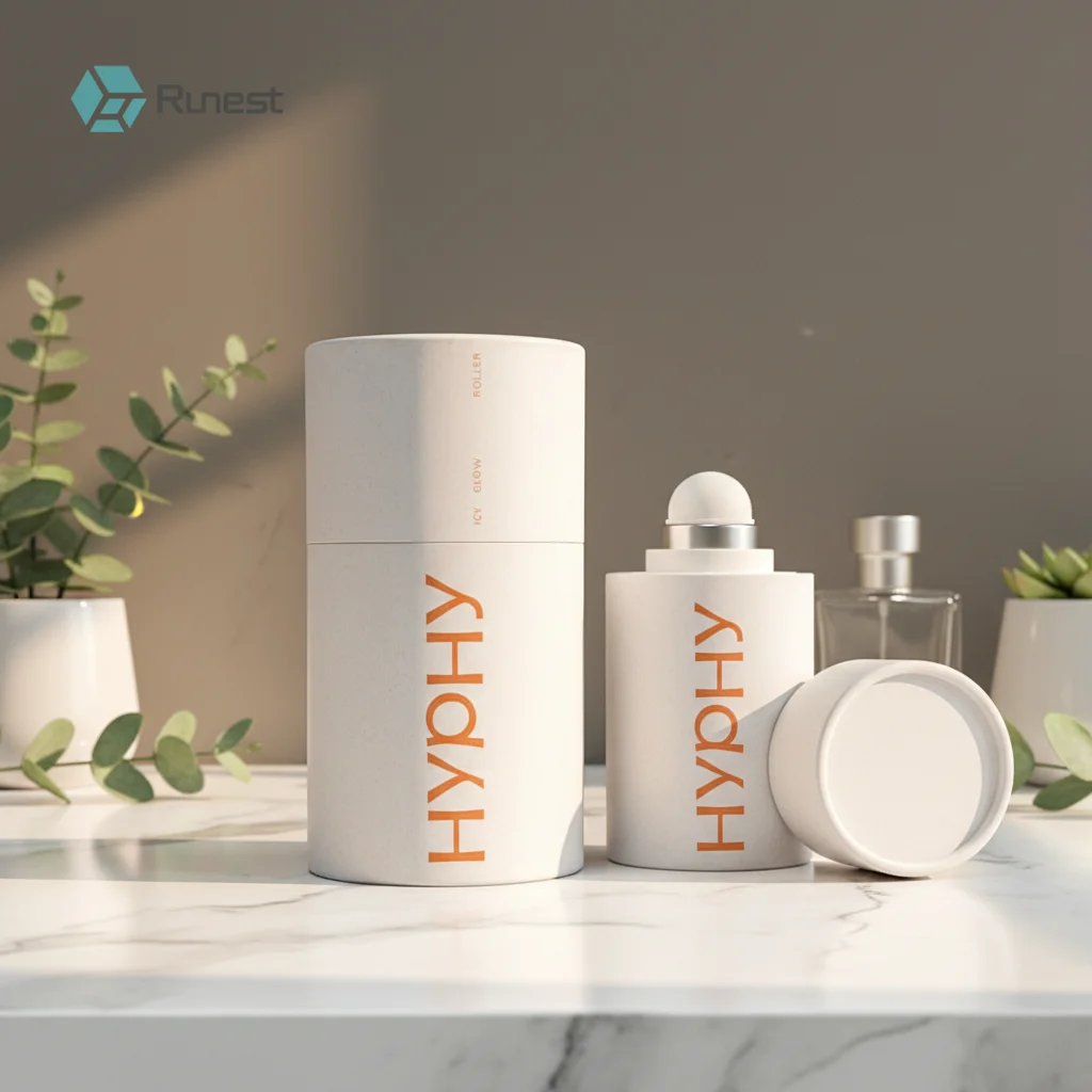 Custom Logo Eco-Friendly Biodegradable Kraft Round Cylinder Paper Tube Compostable Underwear Tube Packaging With Custom Size
