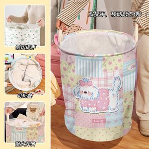 Collapsible Laundry <b>Basket</b> Polyester Fabric Portable Rectangle Clothing Organizer For Living Room Bedroom <b>Bathroom</b> - Product Image 3
