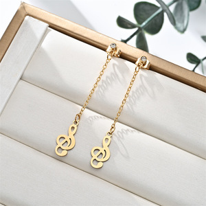 Pendientes Colgantes Hipoalergénicos de Acero Inoxidable 316L con Baño de Oro PVD Resoul, Joyería para Mujer, Venta al Por Mayor - Product Image 4