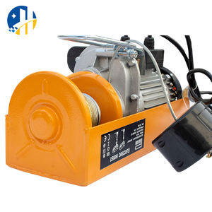 Mini gru di sollevamento 220v motore elettrico puleggia paranco fune in acciaio puleggia - Product Image 2