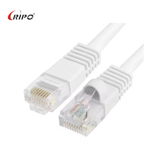 Ripo สายแพทช์ Cat6 PVC สีขาว1.8ม. สายแพทช์สีเหลือง RJ45-RJ45แบนตัวนำทองแดงบริสุทธิ์สำหรับการเชื่อมต่อเครือข่าย - Product Image 3