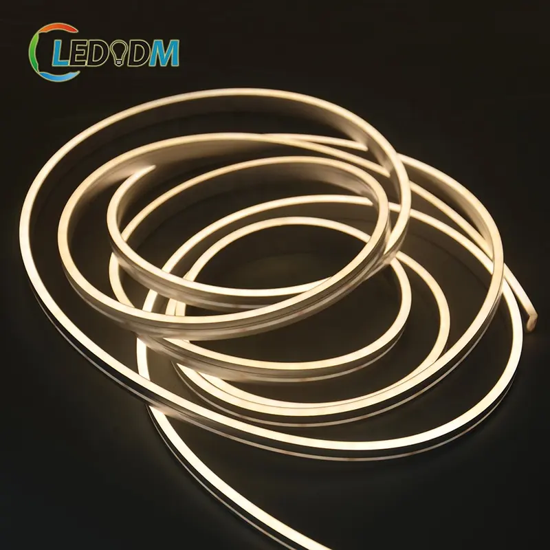 12v 24V Silicone impermeável flex neon luz Mini tamanho 3mm 4mm 6mm quente branco RGB dot livre flexível led neon strip light