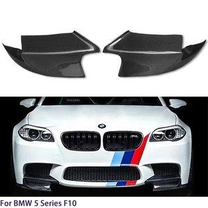 Para BMW Serie 5 F18/F10 M5 Sedán, Estilo Fibra de Carbono, Esquinas Delanteras, 2010-2016 - Product Image 2