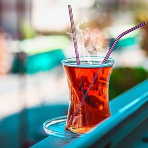 Reusable Portable 304 Stainless Steel Eco-Friendly <b>Drinking</b> <b>Straw</b> Set with Cleaning Brush & Bag - Product Image 4