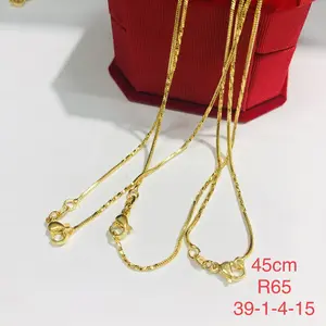 Xuping Dubai Vàng Trang Sức Thiết Kế 24K Chuỗi Vàng Vòng Cổ Cho Phụ Nữ, Dubai New Gold Chains Thiết Kế