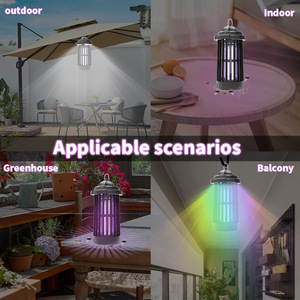 Lámpara antimosquitos UV de 4000V, trampa eléctrica para moscas, con enchufe, impermeable IP64, para interiores, exteriores, patio trasero. - Product Image 2
