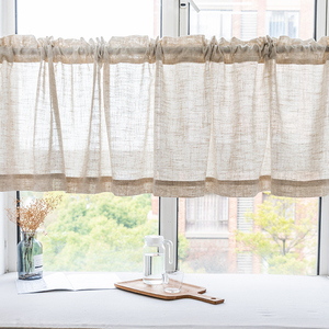 Rideau mi-transparent en lin Innermor pour fenêtre de cuisine, rideau court en tulle pour décoration intérieure, rideau de porte pour bar, <span class=keywords><strong>chambre</strong></span> à coucher - Product Image 2