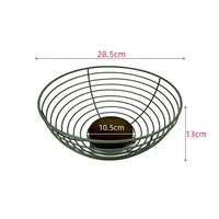 Panier à fruits en fil métallique avec base en bois, bol de rangement pour légumes sur comptoir de cuisine, organisateur de fruits et de collations