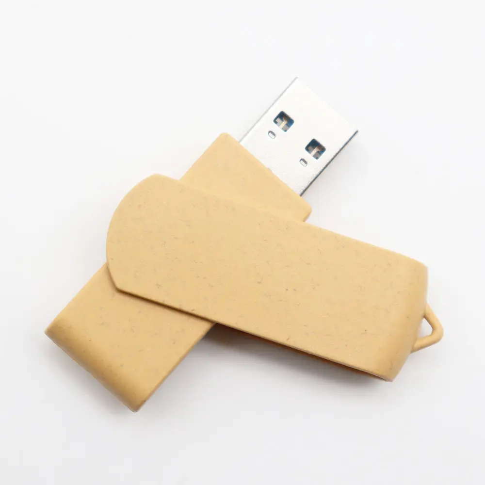 Twister de paja de trigo USB flash USB 2,0 Memory Stick venta al por menor pendrive en blanco 128MB 1GB 4GB 32GB 64GB 2GB 16GB pulgar USB flash drive