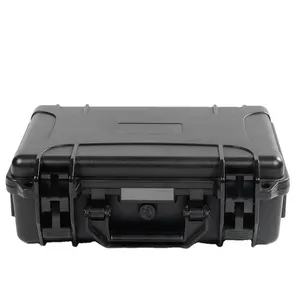 带手柄的重型手提箱黑盒硬塑料便携式工具储物箱