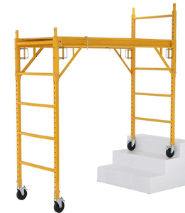 Mini échafaudage mobile moderne en aluminium avec roues verrouillables, capacité de charge de 250 kg, plateforme de travail pour travaux de <span class=keywords><strong>construction</strong></span> - Product Image 5