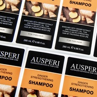 Estampage à chaud personnalisé argent Bopp étanche étiquette autocollant rouleau impression étiquettes d'emballage pour lotion bouteille shampooing