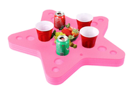 Porte-gobelets flottants en mousse EVA durable personnalisés Piscine Spa Bain à remous Flotteurs de piscine pour gobelet de fête à la plage