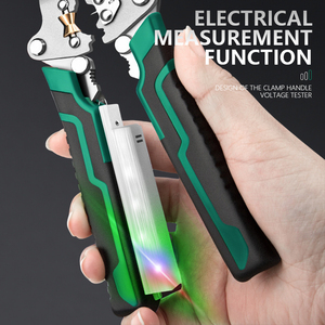Multifunctional Household Electrician's Pliers Alloy Steel <strong>Long</strong> <strong>Nose</strong> Needle-Nosed Wire Stripping Test Pulling Folding Steel - Product Image 3