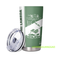 Gobelet isotherme personnalisable OES Sororities 20oz en acier inoxydable, tasse à café de voyage avec couvercle, logo personnalisé
