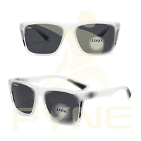 Lunettes de soleil unisexes tendance, monture carrée en PC, verres polarisés de haute qualité, marque de luxe pour hommes et femmes