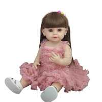 Poupée Reborn Miaomiao en Silicone Intégral de 55 cm/22 Pouces, Personnages Réalistes, Jouet Compagnon Nouveau-né, Coffret Cadeau Coloré pour Ados