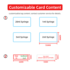 Kotak Penyimpanan Jarum Suntik Plastik Transparan Persegi Panjang Multifungsi dengan Label Kustom untuk Penggunaan Klinik Rumah Sakit - Product Image 6
