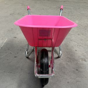 Китайская стальная оцинкованная садовая тачка 100 л, грузоподъемность 160 кг, с полимерным поддоном для садовых инструментов, OEM - Product Image 3