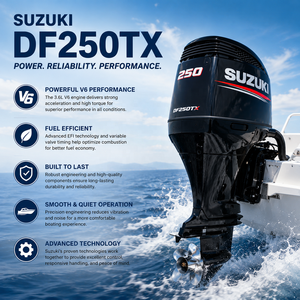 Moteur hors-bord <span class=keywords><strong>Suzuki</strong></span> 250 CV DF250TX Twin Triple <span class=keywords><strong>Quad</strong></span> 4 temps V6 pour bateau de pêche et bateau de transport de marchandises - Product Image 3