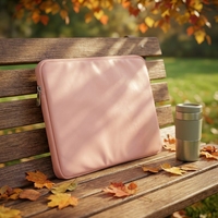 Housse d'ordinateur portable en cuir PU souple, simple et décontractée, imperméable, avec fermeture éclair pour MacBook iPad 11/13/14/15,6 pouces