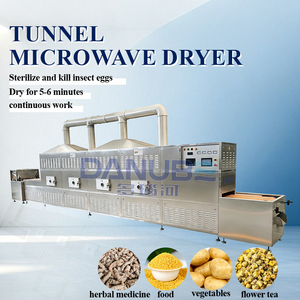 Déshydrateur à micro-ondes tunnel en acier inoxydable pour la production de matières premières alimentaires granulaires - Product Image 2