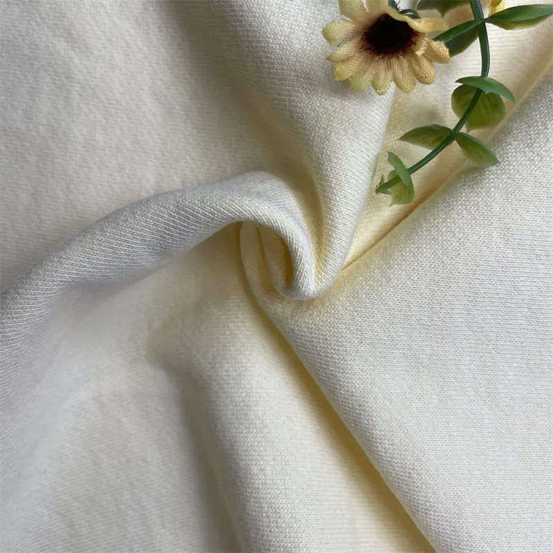 Tecido de tricô 100% algodão 350gsm Francês Terry Pesado Respirável para Vestuário-Menino/Menina