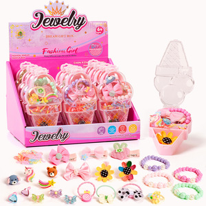 <span class=keywords><strong>Jouet</strong></span> pour <span class=keywords><strong>fille</strong></span> devenir bijoux de mode boîte à bijoux de créateur <span class=keywords><strong>coffre</strong></span> au trésor perles ensemble de bricolage ensemble de maquillage boîte - Product Image 3