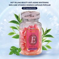 Capsules végétales à base de vitamine E, d'algues, d'aloe vera et d'huile d'émeu, anti-âge, anti-rides, resserre les pores, éclaircissant pour le visage et le corps, à l'acide hyaluronique