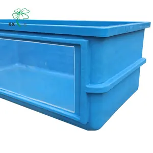 Système de rectangles d'aquaculture ras en fibre de verre, personnalisation crabe élevage agriculture aquaponique étang aquarium et accessoires