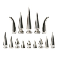 Punk Rivet pointu clou Style gothique bouton alliage argent Rivets boucle longues pointes pour artisanat cuir