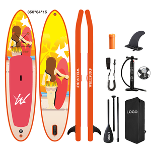 ราคาขายส่งจากโรงงาน 11'6*33'*6' แพดเดิลบอร์ดแบบเป่าลม ยืนพายได้ รุ่นเต่าทะเล แพดเดิลบอร์ดแบบเป่าลม Sup Fact - Product Image 1