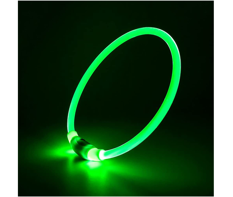 USB Rechargeable Safety LED Dog Collar with Flash