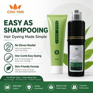 No <b>Gloves</b> Hair Dye Comb Brush Applicator Clean Application Ammonia Free Plant Based Herbal 200ml Custom Packaging - Product Image 4