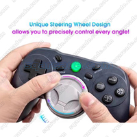Controlador de Juego de Carreras Inalámbrico con Volante para PS4/5 y PC/Android, el Más Vendido, Accesorios para Juegos de Carreras