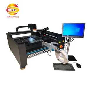 smt mini desktop automatic led chip mounting smd smt pick and place machine with 2 heads