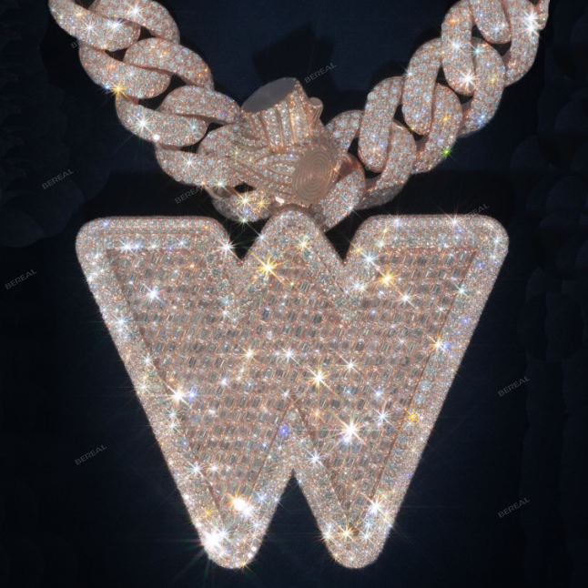 3inches Moissanite+S925