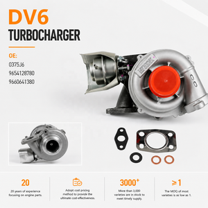 Turbocompresseur de moteur diesel DV6 16V 9654128780 9660641380 0375J6 pour Citroën Berlingo <span class=keywords><strong>Peugeot</strong></span> <span class=keywords><strong>207</strong></span> 308 1.6 - Product Image 1
