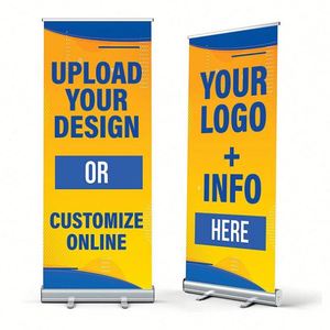 Oferta Especial: Banner Enrollable Plegable Personalizado de 180x80cm con Marco de Aluminio Ligero para Ferias Comerciales y Publicidad en Exposiciones - Product Image 1