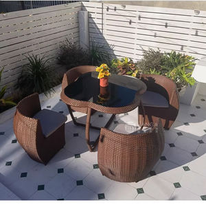 Meubles <span class=keywords><strong>de</strong></span> loisirs <span class=keywords><strong>de</strong></span> plein air ensemble <span class=keywords><strong>de</strong></span> cinq pièces fleur <span class=keywords><strong>de</strong></span> prunier citrouille chaise cour terrasse chaise en rotin une <span class=keywords><strong>table</strong></span> quatre chaises <span class=keywords><strong>jardin</strong></span> - Product Image 2