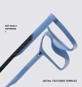 Lunettes de lecture unisexes légères à <span class=keywords><strong>prix</strong></span> abordable, anti-lumière bleue, verres transparents, style rectangulaire, modèle de marque OEM en gros - Product Image 3