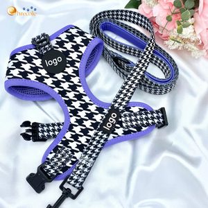 Arnés y Correa para Perros Pequeños, Diseño Personalizado a Cuadros, con Logotipo Personalizado, Sin Tirones, Accesorios para Mascotas, Venta al por Mayor - Product Image 6