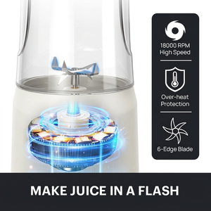 Travel Blender <b>Large</b> Capacity Type-C Rechargeable High Speed Juicer for Kitchen Ice Electric Juice Blender Car Hotel Camping - Product Image 4