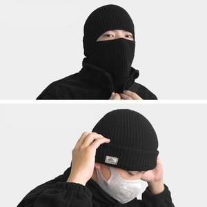 Penggunaan ganda masker wajah Balaclava uniseks kualitas tinggi sarung tangan topi hangat leher cuaca dingin bersepeda luar ruangan musim dingin sarung tangan umum - Product Image 2
