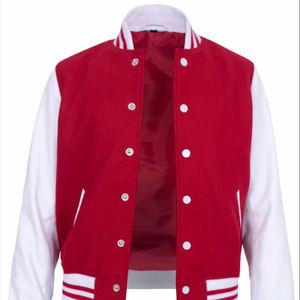 Groothandel Eenvoudige Mode Winter Warm Honkbal Teddy Fleece <span class=keywords><strong>Varsity</strong></span> Jack Knoopjas Aanpasbare Unieke Kleur Stijlvolle Jassen - Product Image 1
