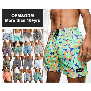 Shorts de bain pour hommes en tissu extensible 4 directions, impression personnalisée, shorts de plage pour hommes, taille élastique, boardshorts pour hommes - Product Image 5