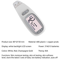 Analyseur de teneur en eau et en huile haute précision J&R Professional, technologie de capteur biologique, écran LCD rétroéclairé, outil de soin du visage, testeur d'hydratation de la peau